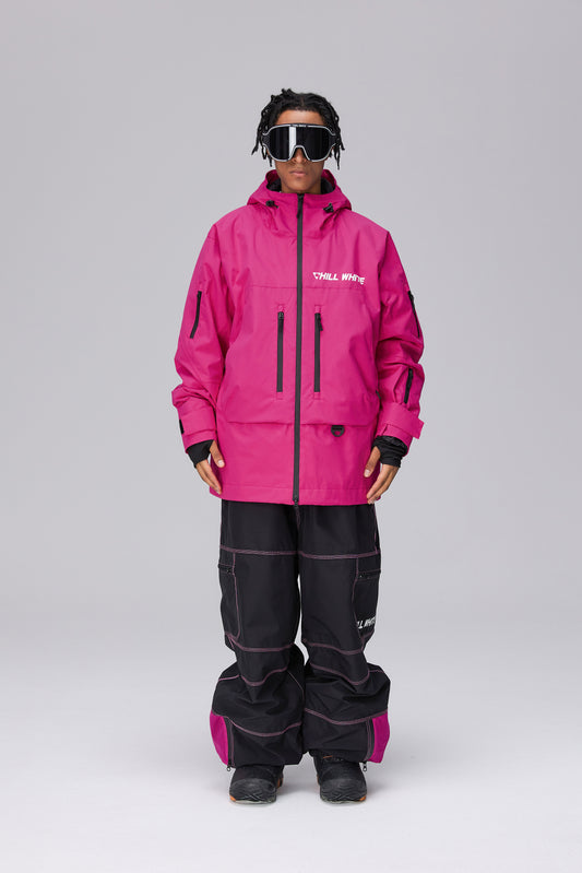 CHILLWHITE Waterproof Hardshell Jacket - Rose Red