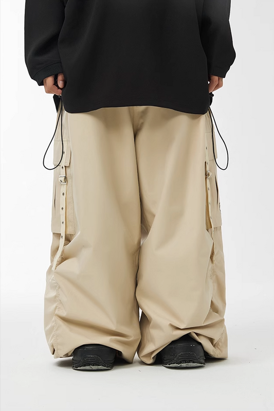 CHILLWHITE Baggy Freestyle Snow Pants - Light Khaki
