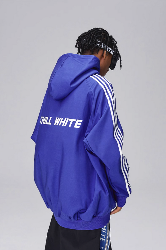 CHILLWHITE Stripe Hoodie - Sea Salt Blue