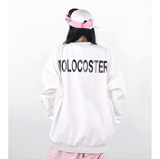 MOLOCOSTER BIG LOGO Water Resistant Sweatshirt - White