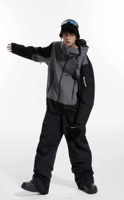 MOLOCOSTER Insulated Summit Snow Suit (2 Pieces) - Grey / Black