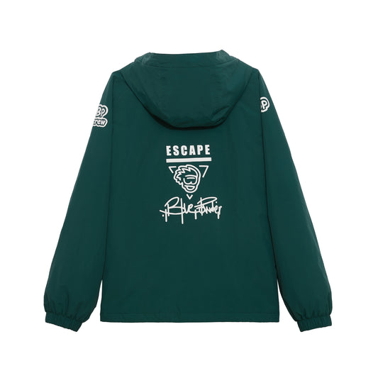 BLUE POWDER "Escape" Graffiti Snow Suits (Jacket + Pants) - Forest Green