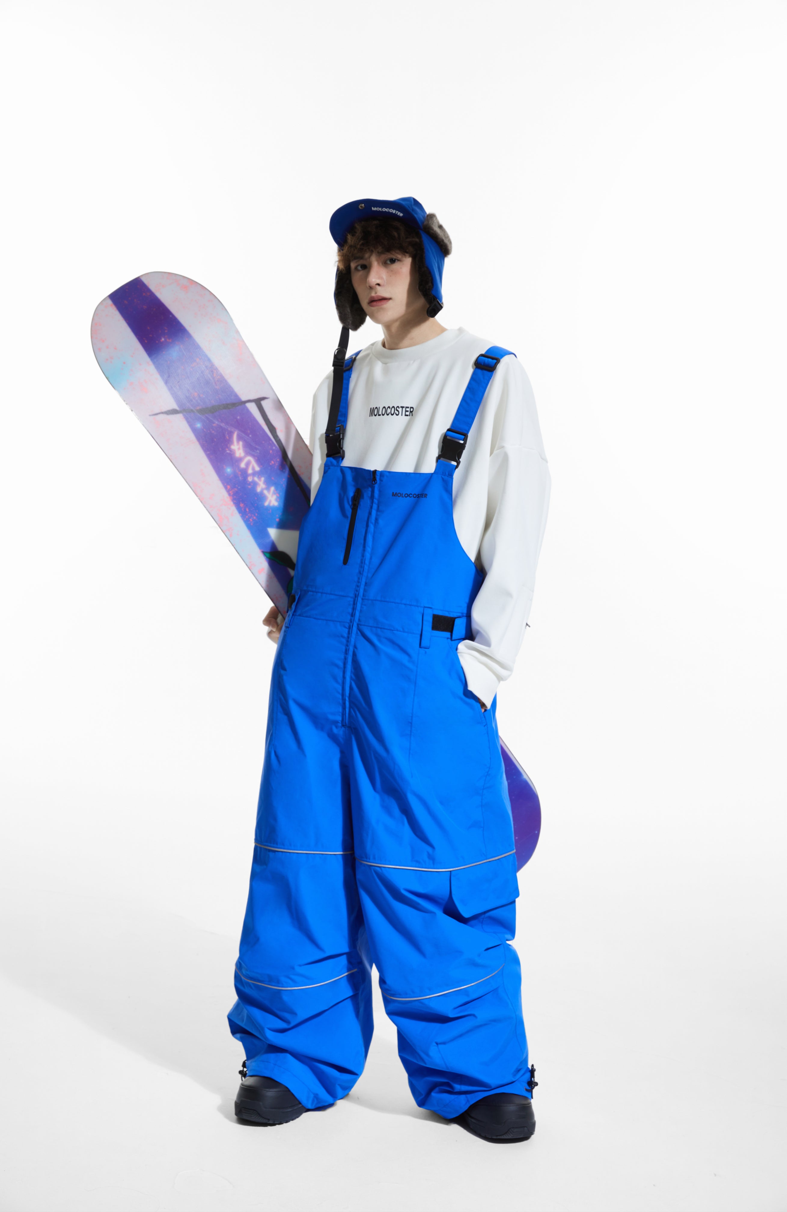 TIGHTBOOTH（タイトブース）BAGGY SNOW BIB PANTS (Purple) の