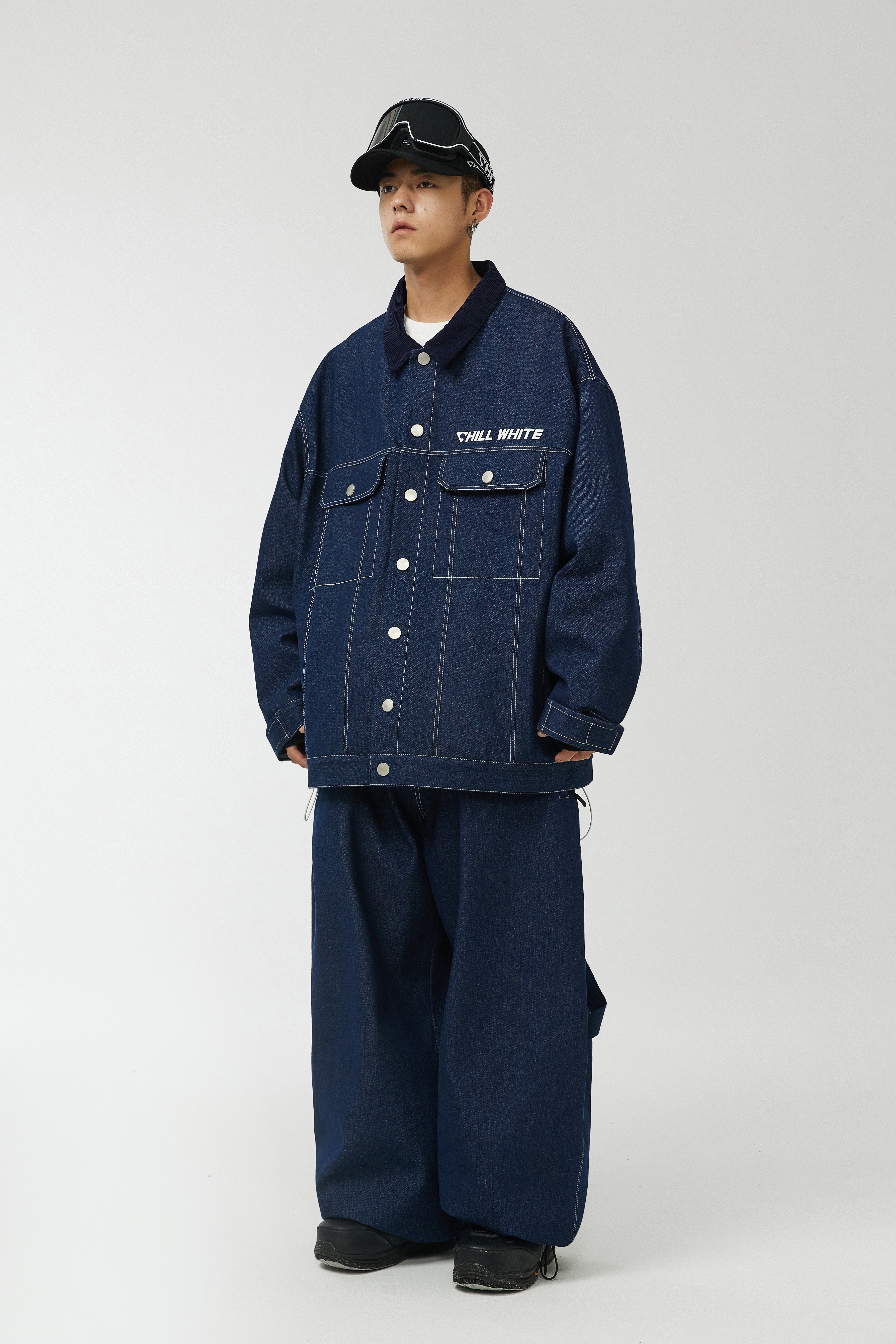 CHILLWHITE Classic Baggy Style Denim Suit