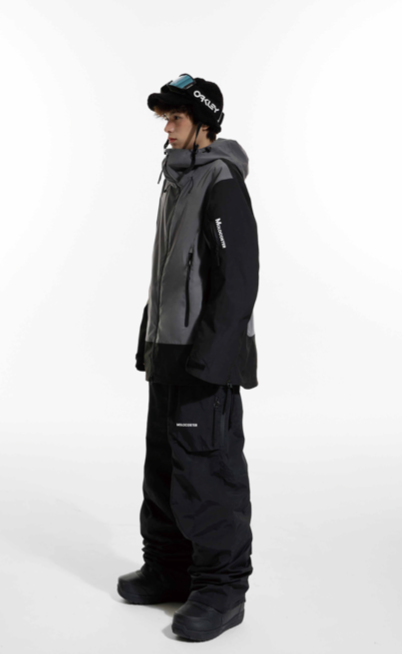 MOLOCOSTER Insulated Summit Snow Suit (2 Pieces) - Grey / Black