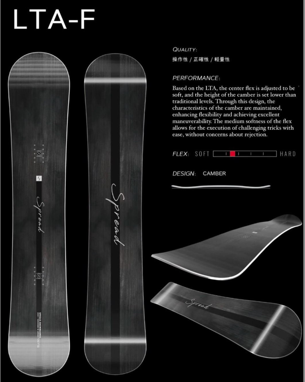 SPREAD Men LTA-F 24-25 Snowboard SPREAD Men LTA-F 24-25 Snowboard