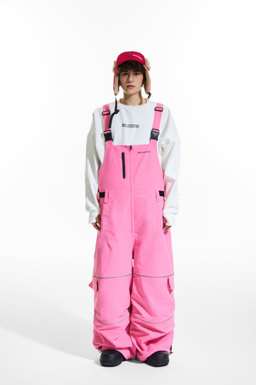 MOLOCOSTER Insulated Baggy Snow Bibs - Pink